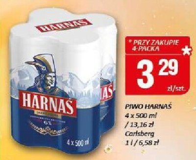 Piwo Harnaś 4x500ml promocja w Chorten
