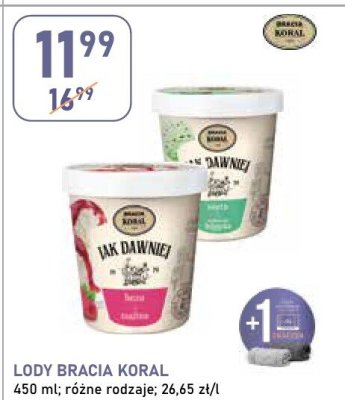 Lody Bracia Koral promocja w Stokrotka