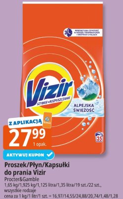 Proszek do prania Vizir promocja w Leclerc