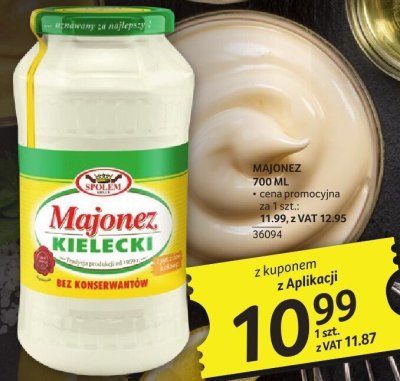 Majonez Kielecki 700ml promocja w Selgros