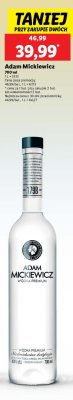 Wódka Adam mickiewicz promocja