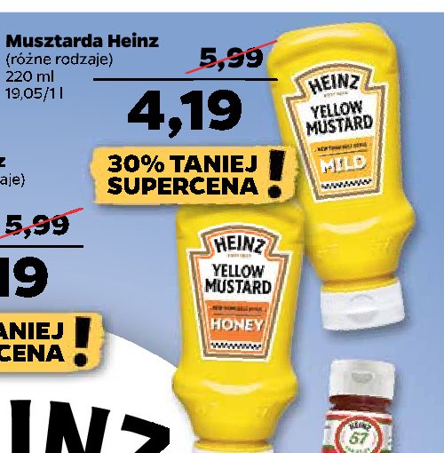 Musztarda yellow mustard honey Heinz promocja