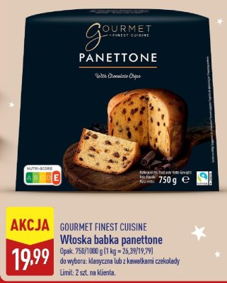 Włoska babka panettone klasyczna  promocja w Aldi