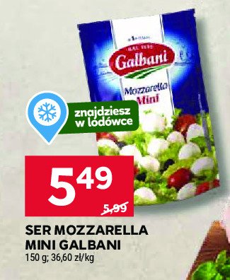 Ser mozzarella mini Galbani promocja