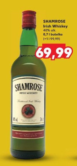 Whiskey Shamrose promocja w Kaufland