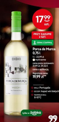 Wino Porca de Murca wytrawne białe 0,75l promocja w Żabka