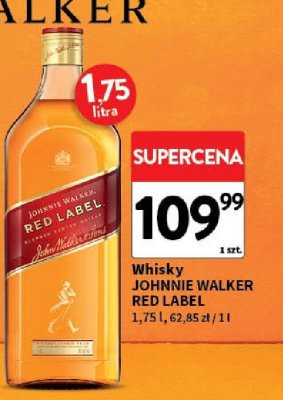 Whisky JOHNNIE WALKER RED LABEL promocja w Intermarche