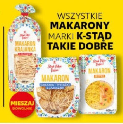 Makaron wszystkie rodzaje promocja w Kaufland