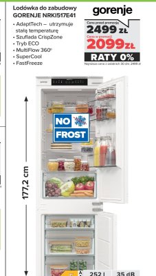 Lodówka do zabudowy NRKI517E41 promocja w NEONET