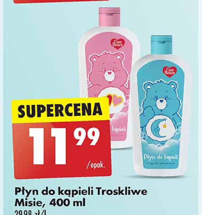 Płyn do kąpieli niebieski CARE BEARS promocja