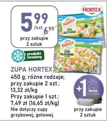 Zupa Hortex różne rodzaje promocja w Stokrotka