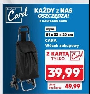 Wózek zakupowy cara promocja w Kaufland