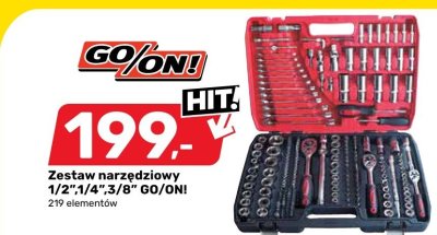 Zestaw narzędziowy 1/2",1/4",3/8" GO/ON! 219 elementów promocja w Bricomarche