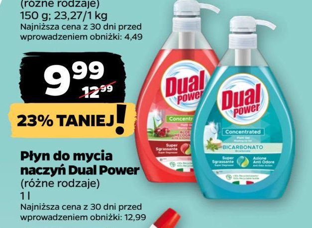 Płyn do naczyń aloes DUAL POWER promocja