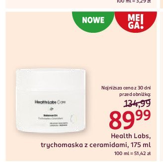 Trychomaska z ceramidami do skóry głowy Health labs care balance on promocja