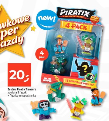 Zestaw Piratix Treasure zawiera 3 figurki + figurkę-niespodziankę promocja w Dealz