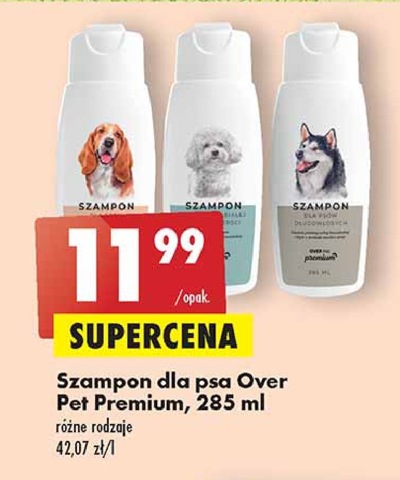 Szampon dla psów o białej i jasnej sierści OVER ZOO promocja