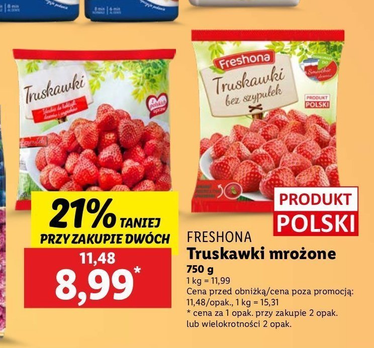 Truskawki bez szypu艂ek Freshona promocja
