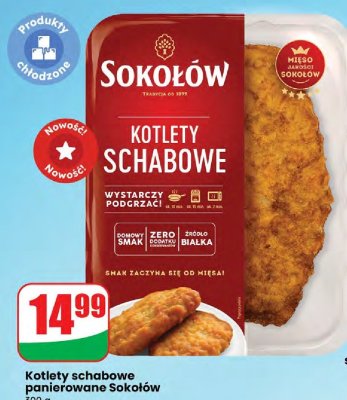 Kotlety schabowe panierowane  promocja w Dino