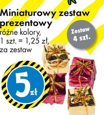 Miniaturowy zestaw prezentowy różne kolory promocja w Tedi