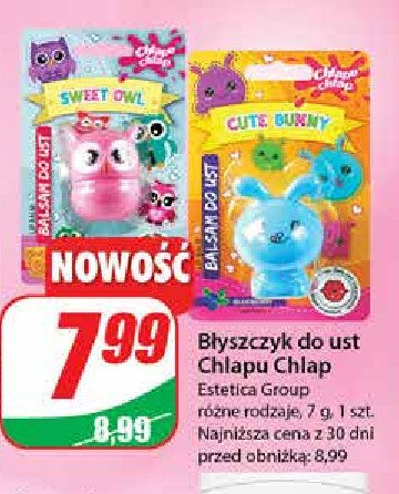 Balsam do ust w kulce cute bunny Chlapu chlap promocja