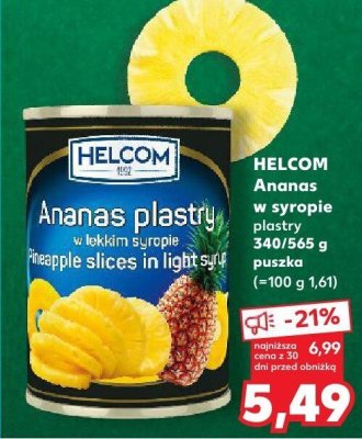 Ananas w syropie plastry  promocja w Kaufland