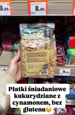 Płatki śniadaniowe kukurydziane z cynamonem bez glutenu promocja w Intermarche