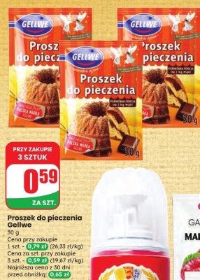 Proszek do pieczenia Gellwe promocja w Dino