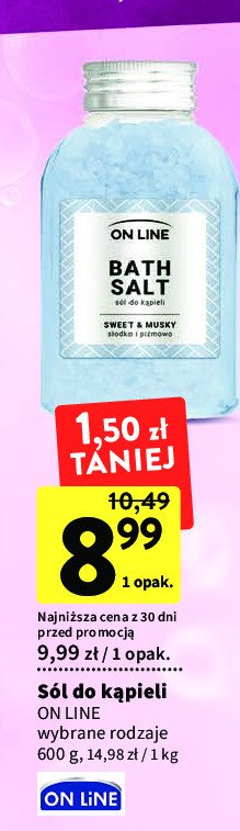 Sól do kąpieli sweet & musky On line promocja