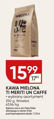 Kawa mielona ti meriti un caffe wybrany asortyment promocja w Chata Polska