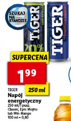 Napój epic mojito Tiger energy drink promocja