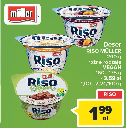 Deser o smaku kokosanki Muller riso promocja