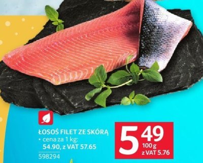 Łosoś filet ze skórą ok. 1.2kg promocja w Selgros
