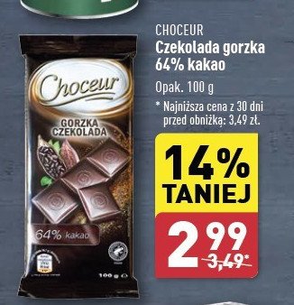 Czekolada gorzka 64% Choceur promocja