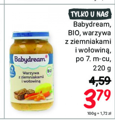 Danie warzywa z ziemniakami i wo艂owin膮 Babydream bio promocja