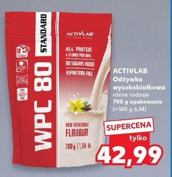 Odżywka wpc 80 standard wanilia Activlab promocja