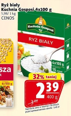 Ryż biały Kuchnia Gosposi promocja w Prim Market