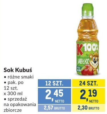 Sok Kubuś promocja w Makro