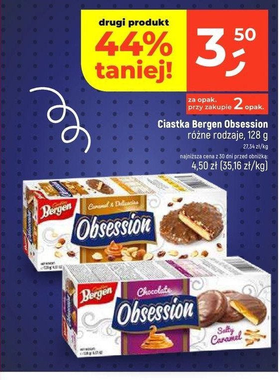 Ciastka słony karmel BERGEN OBSESSION promocja