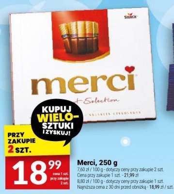 Czekoladki Merci Selection, 250 g promocja w Twój Market