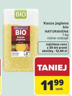 Kasza jaglana bio NATURAVENA promocja w Carrefour
