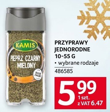 Przyprawy Kamis Pieprz Czarny Mielony promocja w Selgros