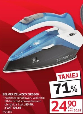 Żelazko Zelmer ZIR0500 promocja w Selgros