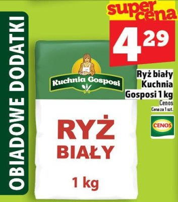 Ryż biały Kuchnia Gosposi 1 kg promocja w TOPAZ