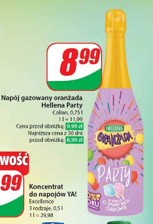 Oranżada party wata cukrowa Hellena oranżada promocja