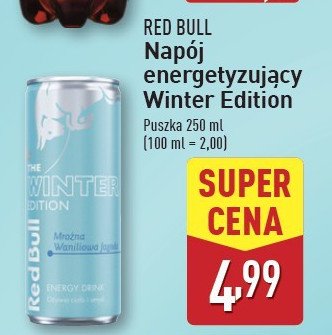 Napój mroźna waniliowa jagoda Red bull the winter edition promocja