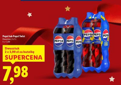 Napój Pepsi Twist 2 x 1l promocja w Lidl