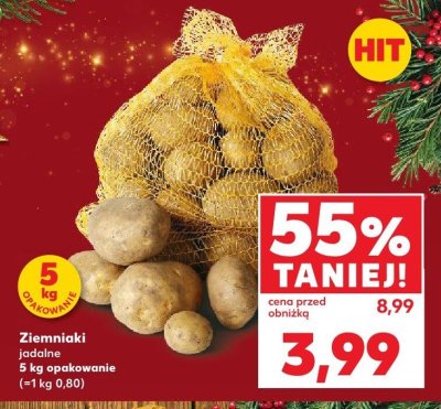 Ziemniaki jadalne 5 kg opakowanie promocja w Kaufland