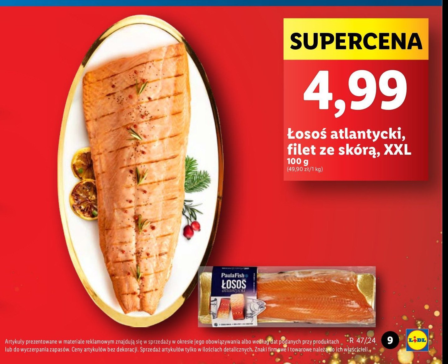 Łosoś atlantycki filet ze skórą Paula fish promocja