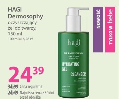 Żel oczyszczający HAGI Armonosophy do twarzy promocja w Hebe